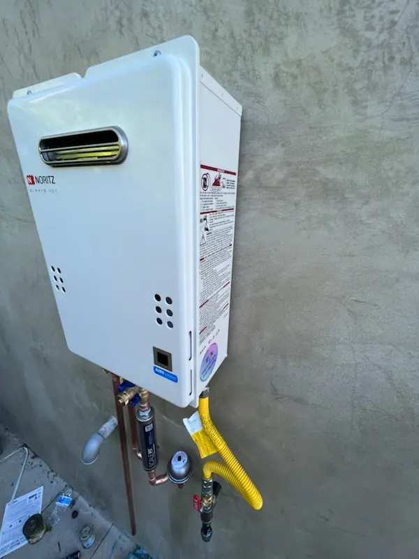 Tankless water heater installation for Lotus Woods homes